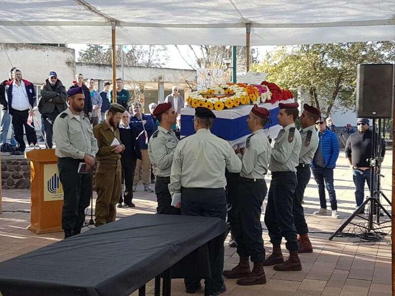 ההלוויה במושב נוב // צילום: דני ברנר